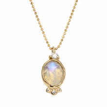 Load image into Gallery viewer, Oval Moonstone w/ Diamonds