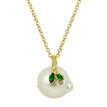 Load image into Gallery viewer, Tahitian Pearl & Emerald Necklace