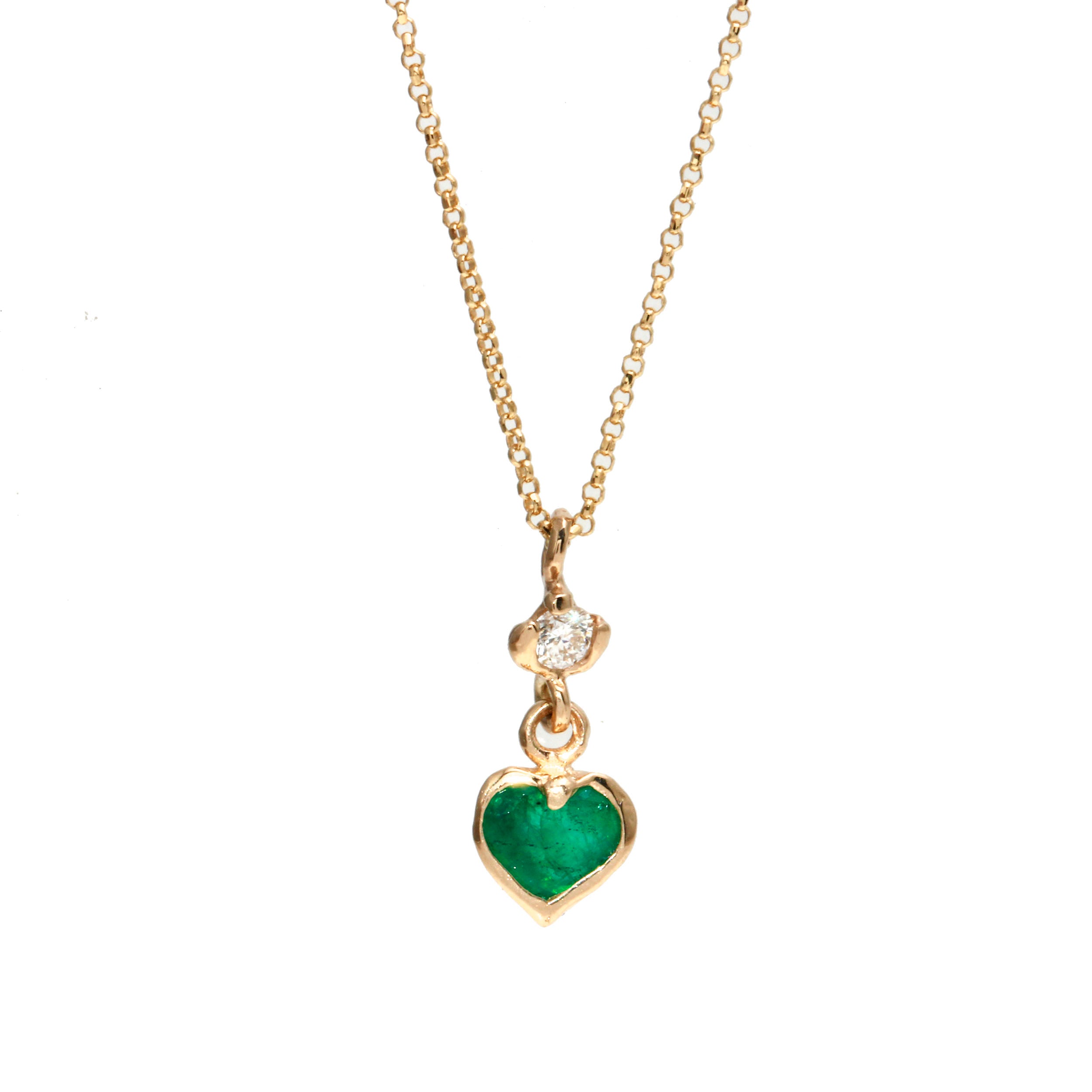 国内で当店のみ 666999 - Emerald Edge heart necklace 国内で当店のみ 666999 - Emerald Edge heart necklace