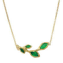 Load image into Gallery viewer, Emerald Leaf Necklace
