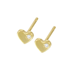 Diamond Studded Heart Earring