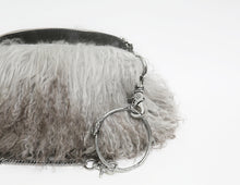 Load image into Gallery viewer, Ombre Grey Fur Clutch
