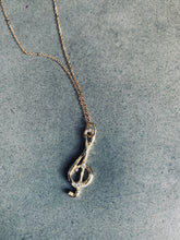 Load image into Gallery viewer, Treble Clef Diamond Pavé Necklace
